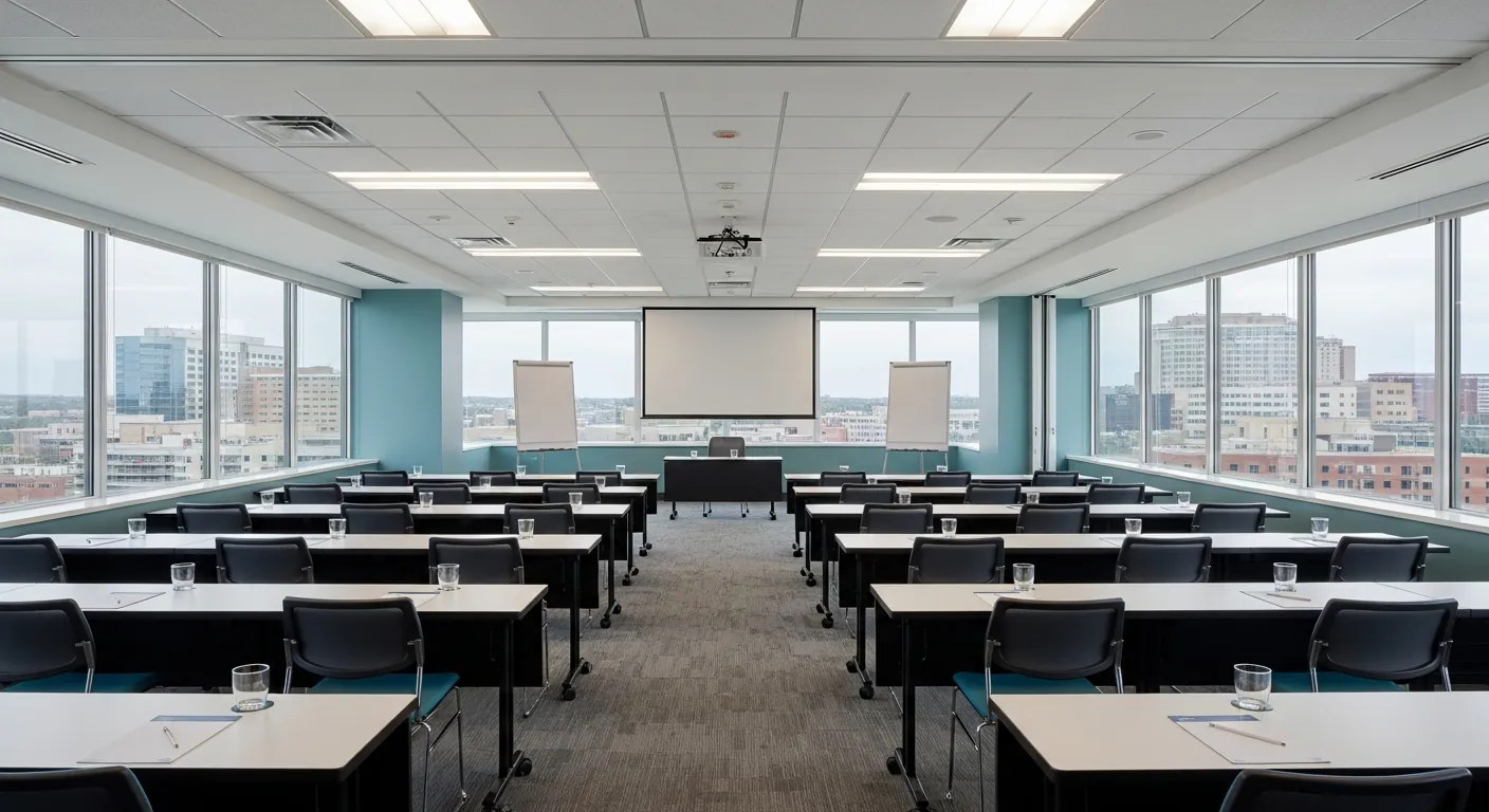Training room at a conference venue in Alta Vista, Ottawa