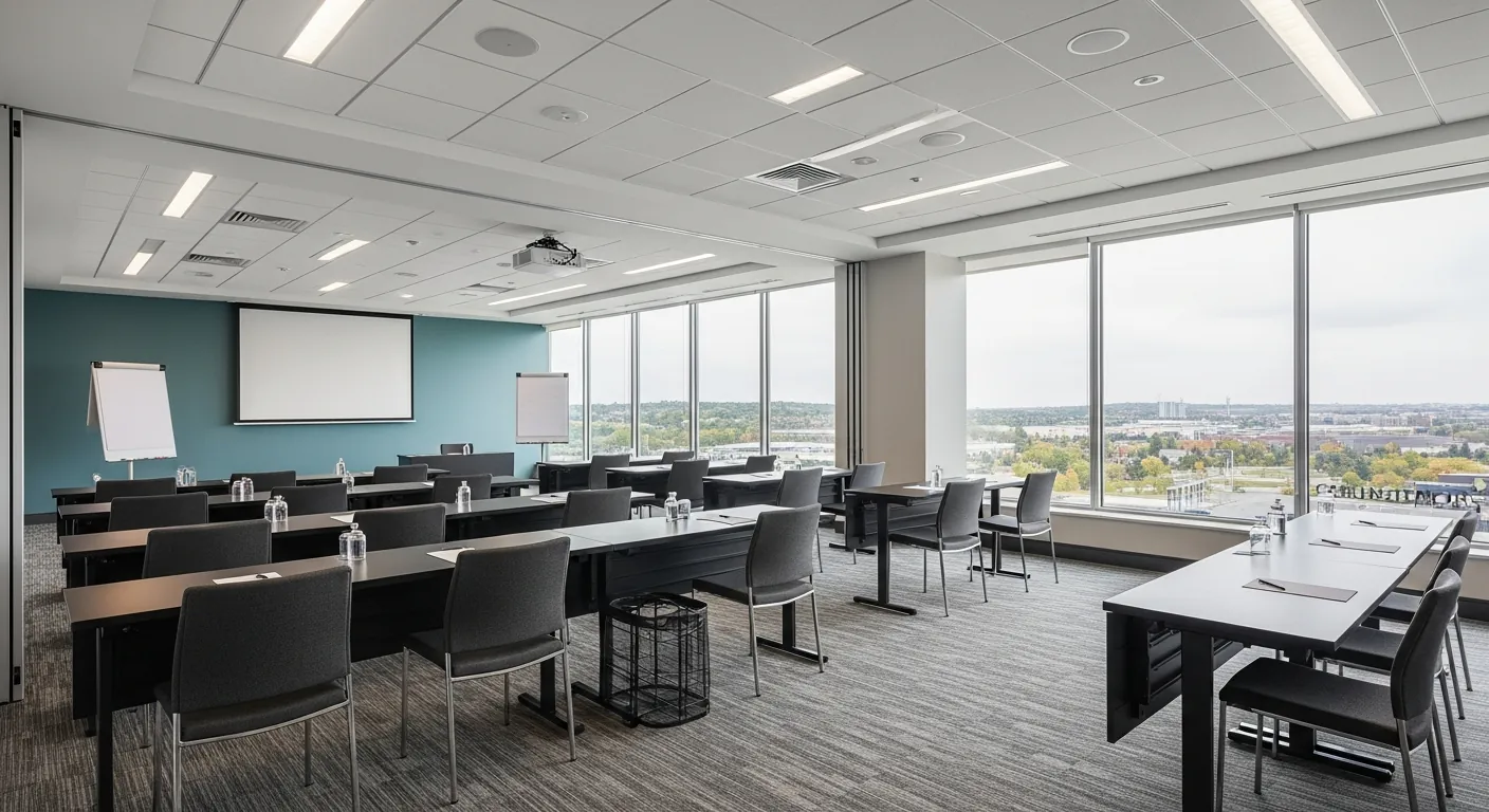 Training room at a conference venue in Carlington, Ottawa