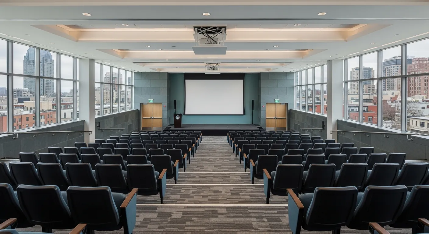 Conference theatre at a conference venue in Côte-des-Neiges, Montreal