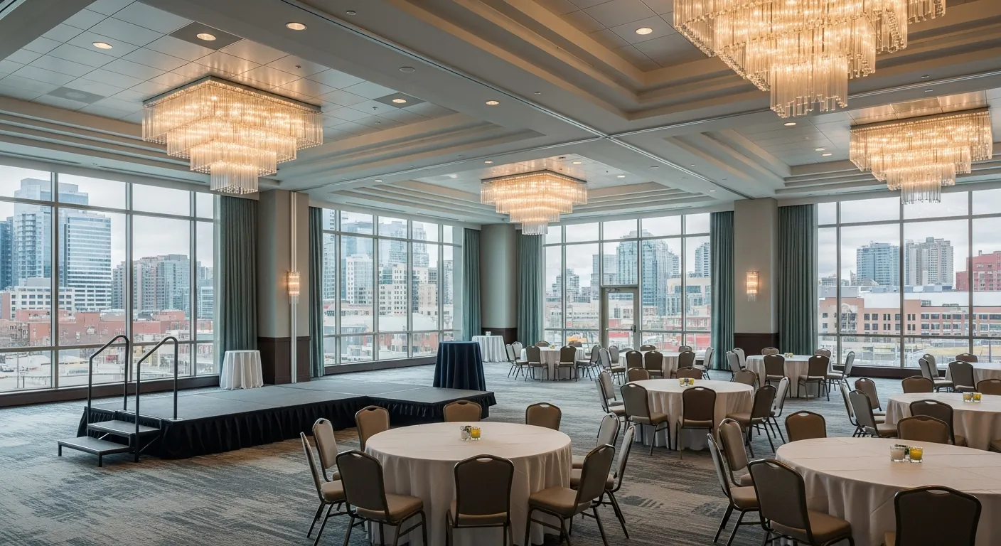 Hotel ballroom at a conference venue in Downtown Calgary, Calgary