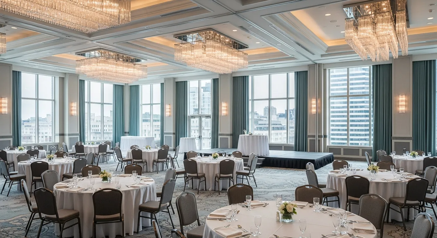 Hotel ballroom at a conference venue in Downtown Montreal, Montreal