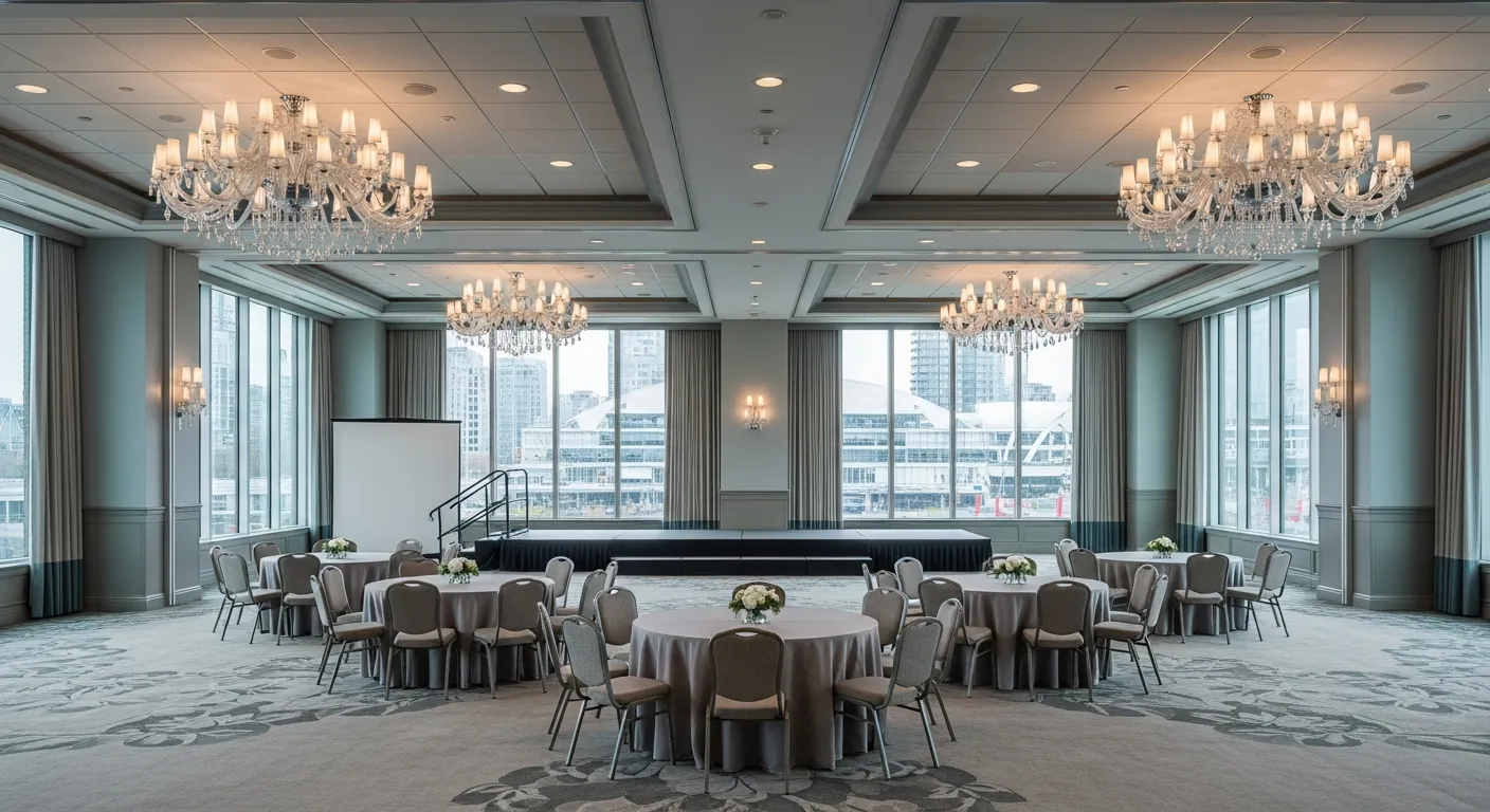 Hotel ballroom at a conference venue in Downtown Vancouver, Vancouver