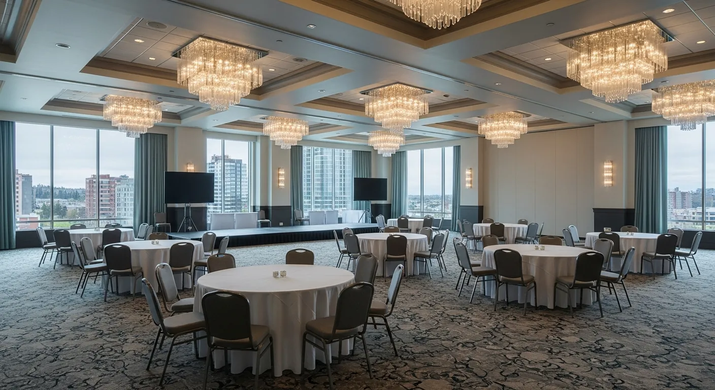 Hotel ballroom at a conference venue in Eau Claire, Calgary