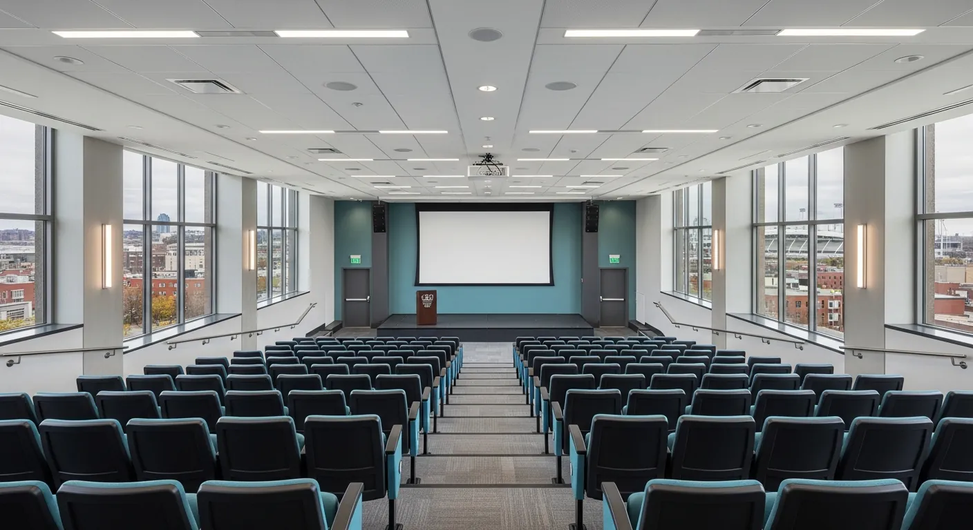 Conference theatre at a conference venue in Hochelaga-Maisonneuve, Montreal