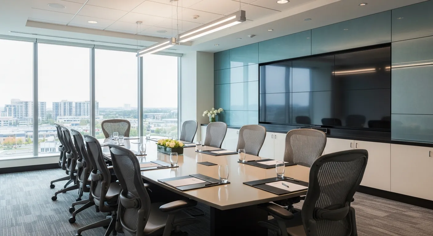 Executive boardroom at a conference venue in Kanata, Ottawa