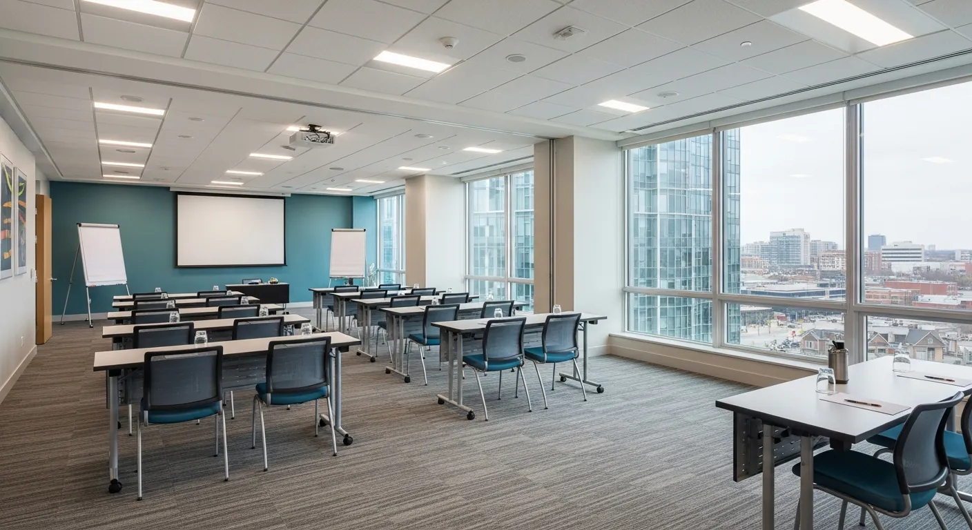 Training room at a conference venue in Midtown, Toronto