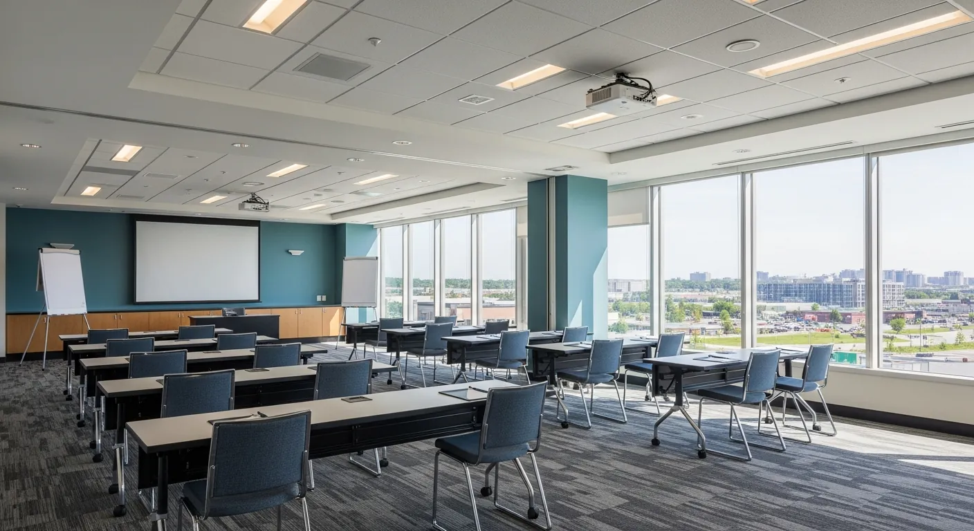 Training room at a conference venue in Nepean, Ottawa