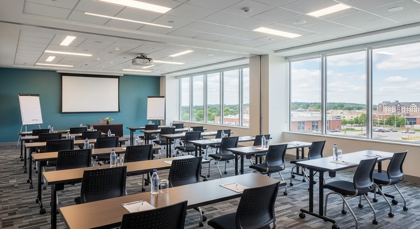Training room at a conference venue in Orléans, Ottawa