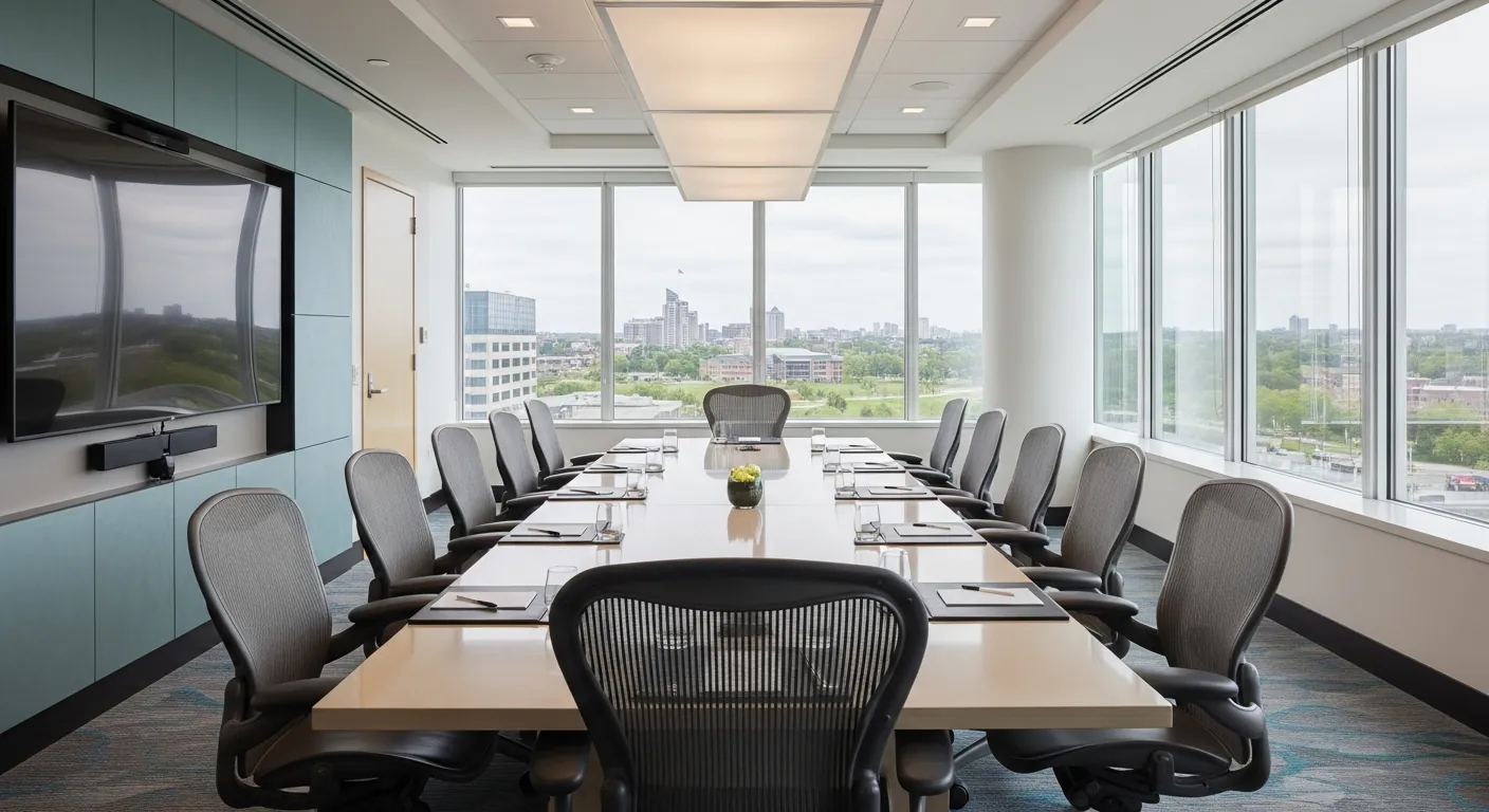 Executive boardroom at a conference venue in Rockcliffe Park, Ottawa