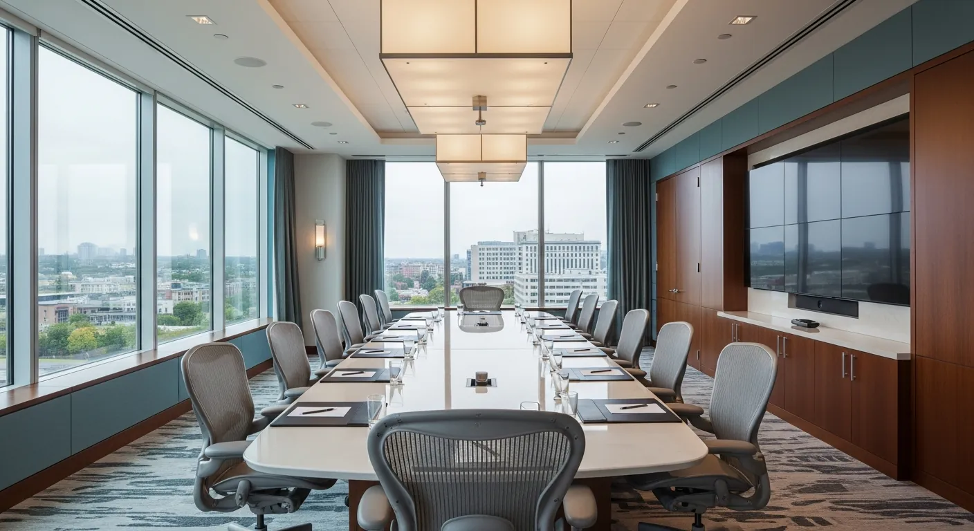Executive boardroom at a conference venue in Saint-Laurent, Montreal