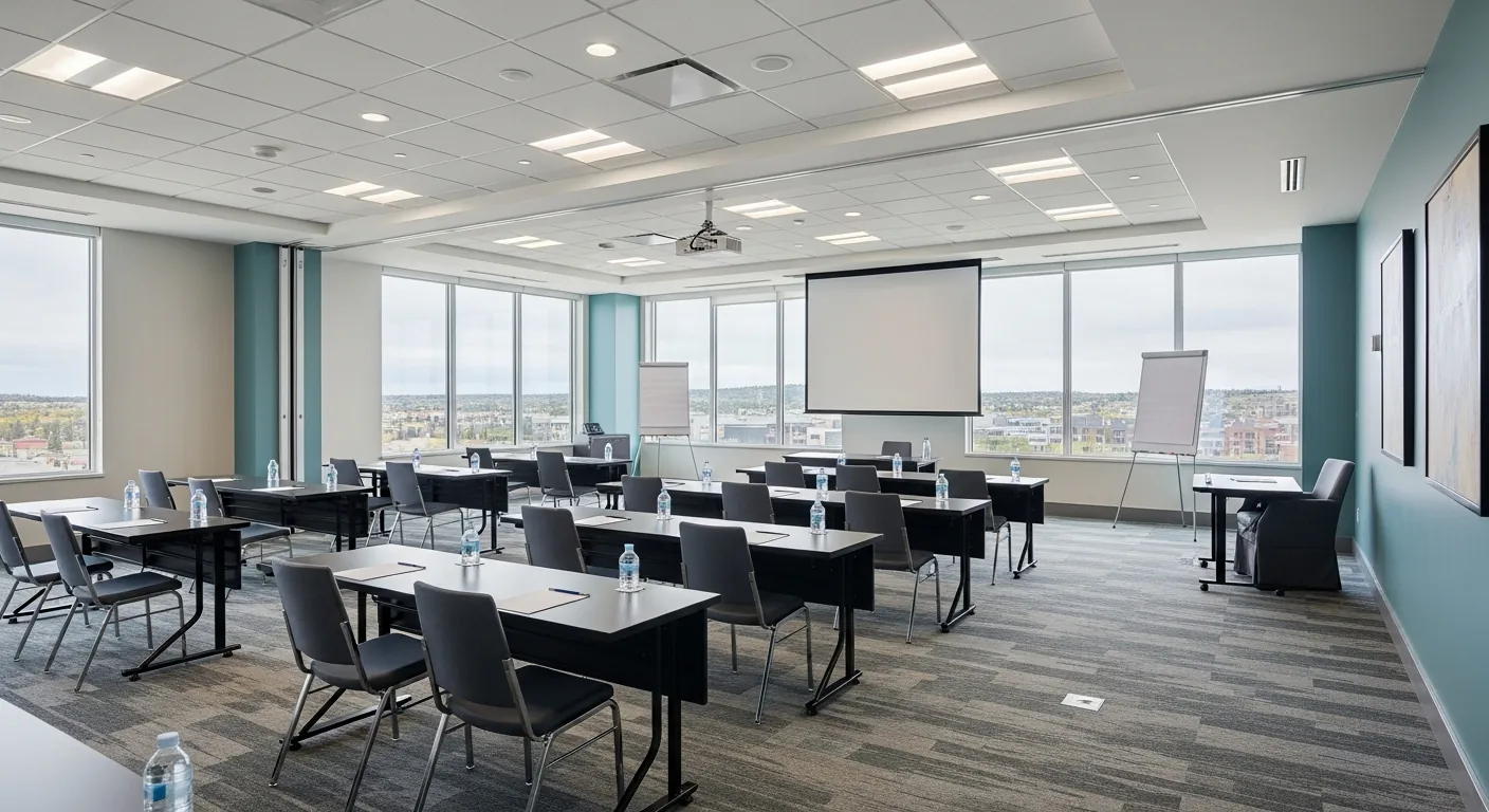 Training room at a conference venue in Signal Hill, Calgary