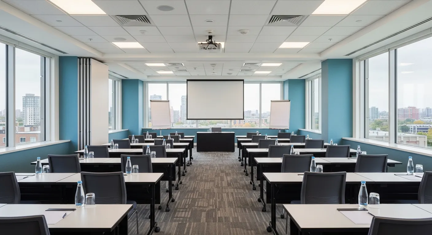 Training room at a conference venue in Vanier, Ottawa