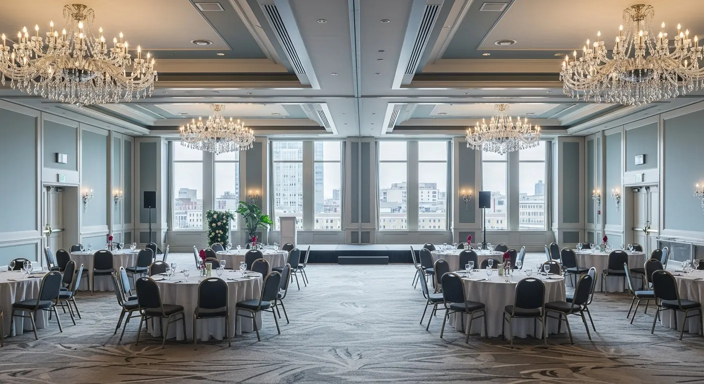 Hotel ballroom at a conference venue in Ville-Marie, Montreal