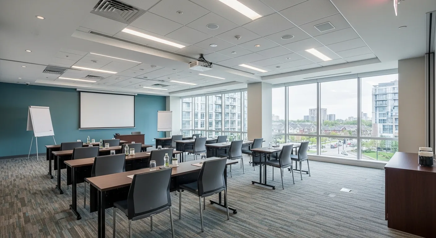 Training room at a conference venue in Willowdale, Toronto